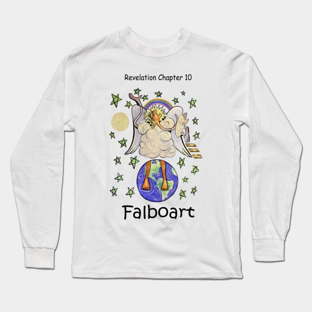 Revelations Chapter 10 Long Sleeve T-Shirt by Anthony R Falbo